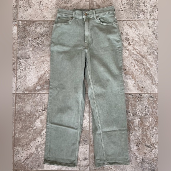 Everlane The Way-High Straight Leg Jean in Pale Aqua Green Gray, size 28R - Picture 10 of 10